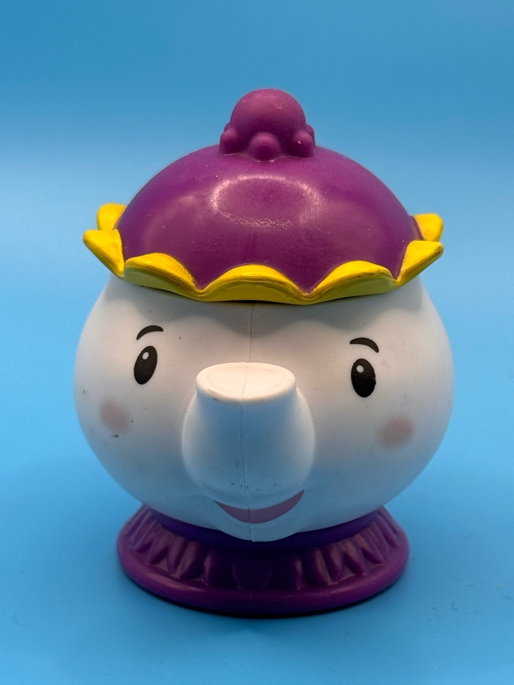 Fisher Price 2022 Little People Beauty and the Beast Mrs Potts teapot figurine.